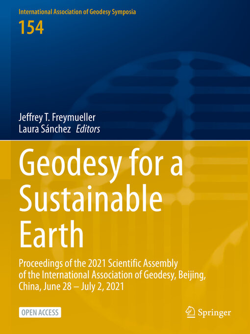 Title details for Geodesy for a Sustainable Earth by Jeffrey T. Freymueller - Available